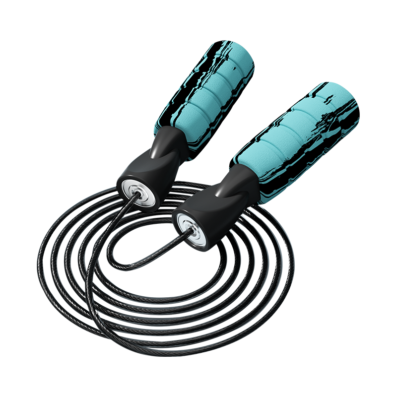 TS-4 színes graffiti/egyszínű habszivacs nyélű ugrókötél felnőtteknek